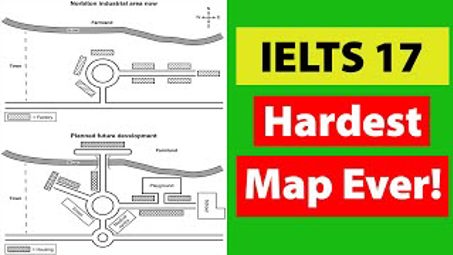 Hardest Map Ever❗- ielts 17 test 1 writing task 1